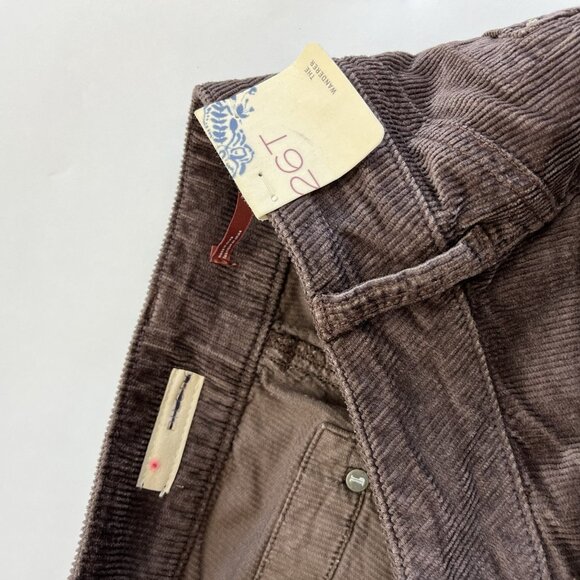 Pilcro Anthropologie Womens Size 26 Tall Brown The Wanderer Corduroy Cargo Pants - Picture 5 of 5
